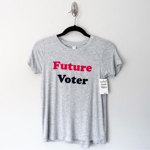 1901 "Future Voter" Gray Short Sleeve T-Shirt